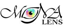 لنز مونا لوگوی سفید